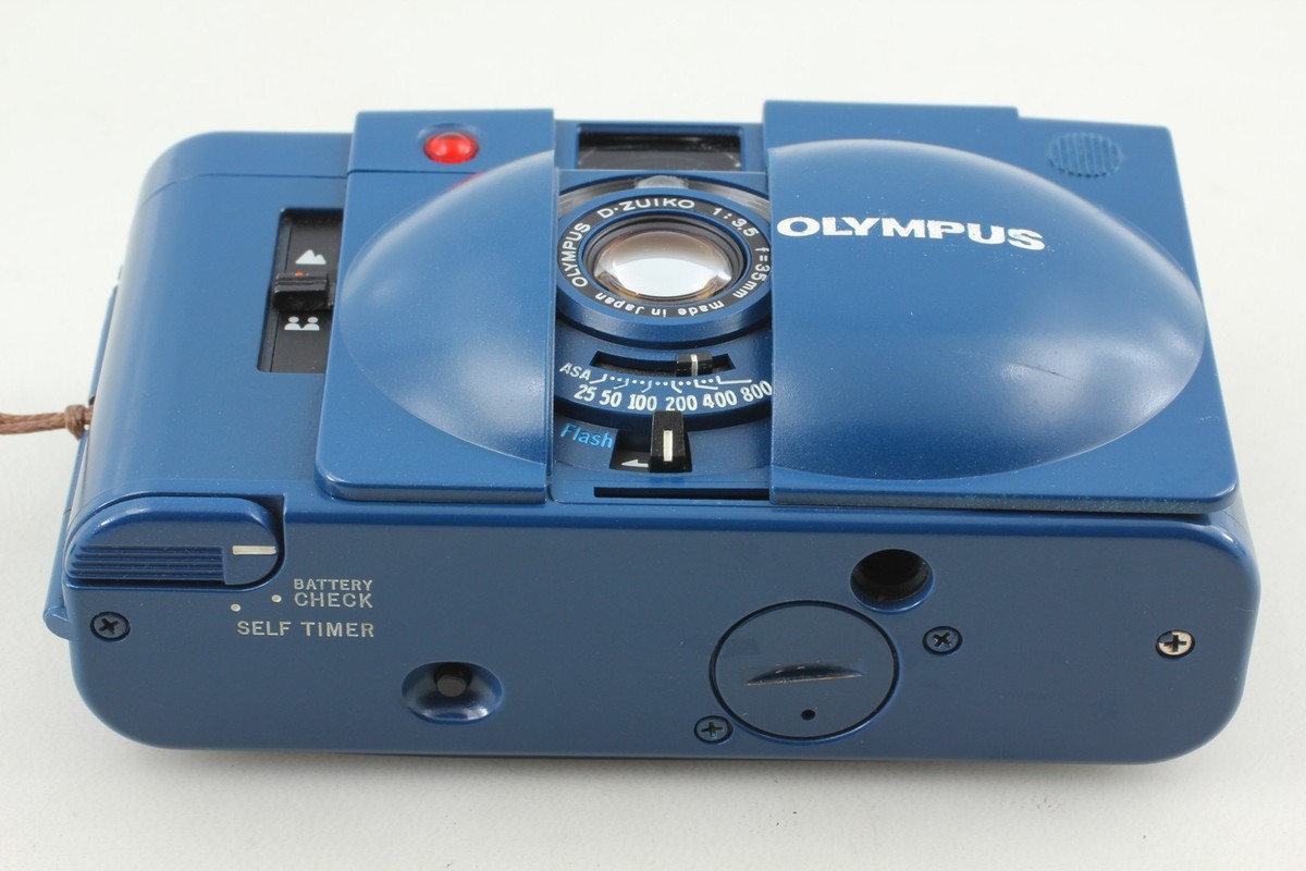 FLASH OK! RARE! CITY BLUE [N MINT] Olympus XA2 35mm Film Camera