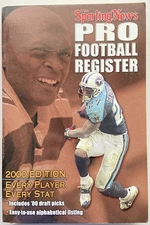 Sporting News 2000 Pro Football Register! Free Shipping!