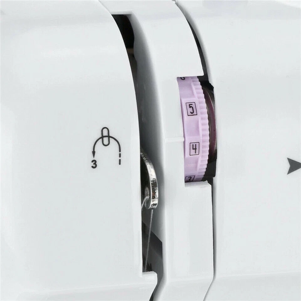 Mini Electric Sewing Machine Portable Overlock Foot Pedals 2 Speeds 12 Stitches - image 4 of 4