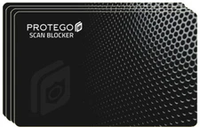 4 x RFID and NFC scan Blocking Card. Secure Your Privacy With Protego Card.