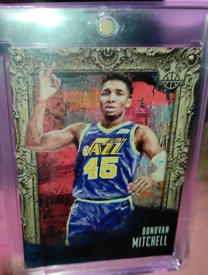 Donovan Mitchell - 2018-19 Panini Court Kings - Portraits - Jade #16/35