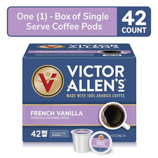 French Vanilla Flavored Coffee Medium Roast 42Pods for Keurig K-Cup 100 Arabica