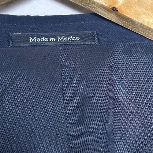 Pronto Uomo Woll Blazer Sport Mantel Jacke Herren 50R Navy Blau Business Formell Arbeit - Bild 7 von 18
