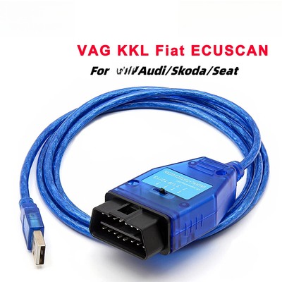 For VAG KKL Fiat Etc OBD2 Diagnostic Cable FTDI Auto Car Scan Tool USB Interface