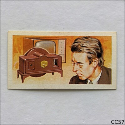 Brooke Bond Tea Card Famous People 1969 #36 John Logie Baird (CC57)
