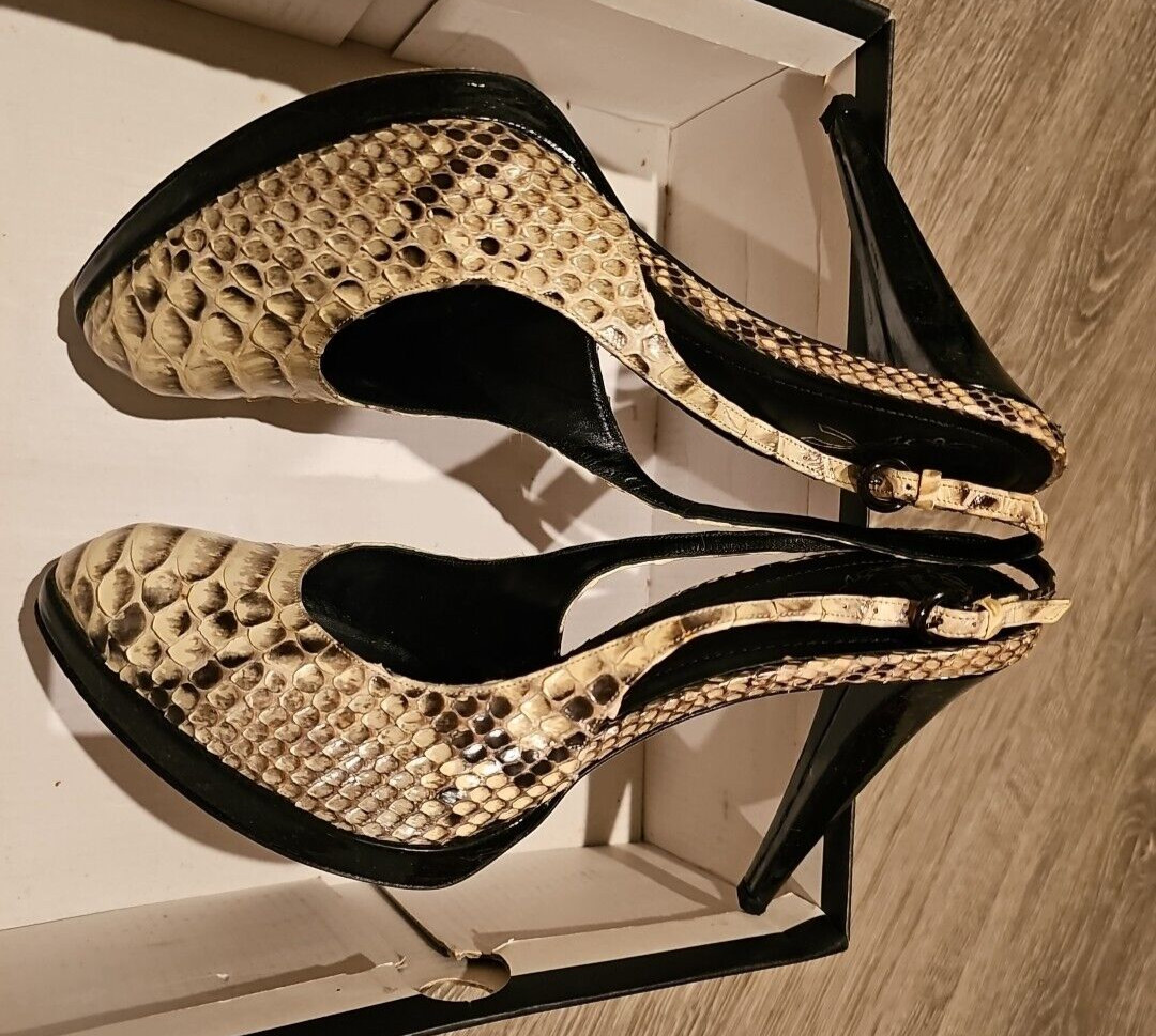 Rodo Authentic Python Womens High Heel Shoes US 8… - image 11