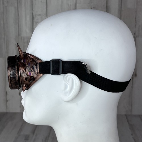 Cobre Steampunk Spike Gafas Máscara Hombre Ardiente Fiesta Disfraz Halloween - Imagen 3 de 6