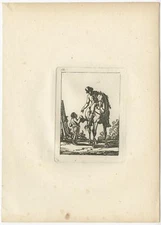 Pl. 68 Antique Horse Etching by Swébach (c.1820)