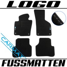 Fussmatten für VW Passat B6 Bj. 2005-2010 Fussmatten Veloursmatten mit LOGO