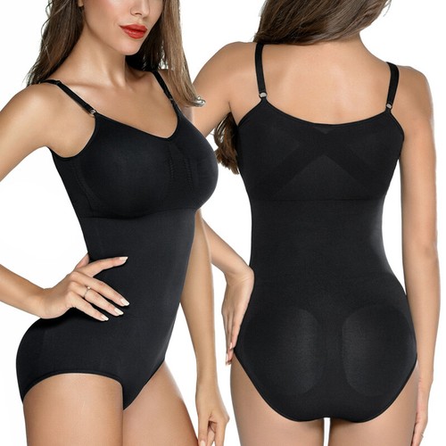 Laides Damen nahtloser Ganzkörpershaper Bauchkontrolle Shapewear Schlankheits-Body - Bild 68 von 91