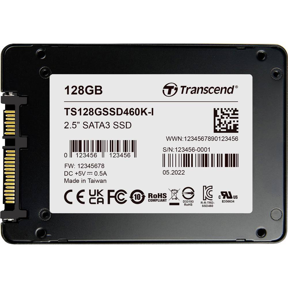 Transcend 128 GB Memoria SSD interna mSATA TS128GSSD460KI-VS1
