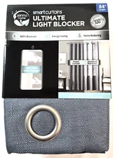 Maytex Smart Curtains Sheridan Blackout 84 L X 50 W One Window Panel Grey NWT