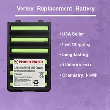 1600mAh Battery for Yaesu & Vertex Radios FT-60, FT-250, FNB-83, FNB-64, FNB-V57