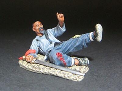 TEAM MINIATURES CHINESE BOXER REBELLION PGBX6007 WOUNDED CHINESE BOXER #2
