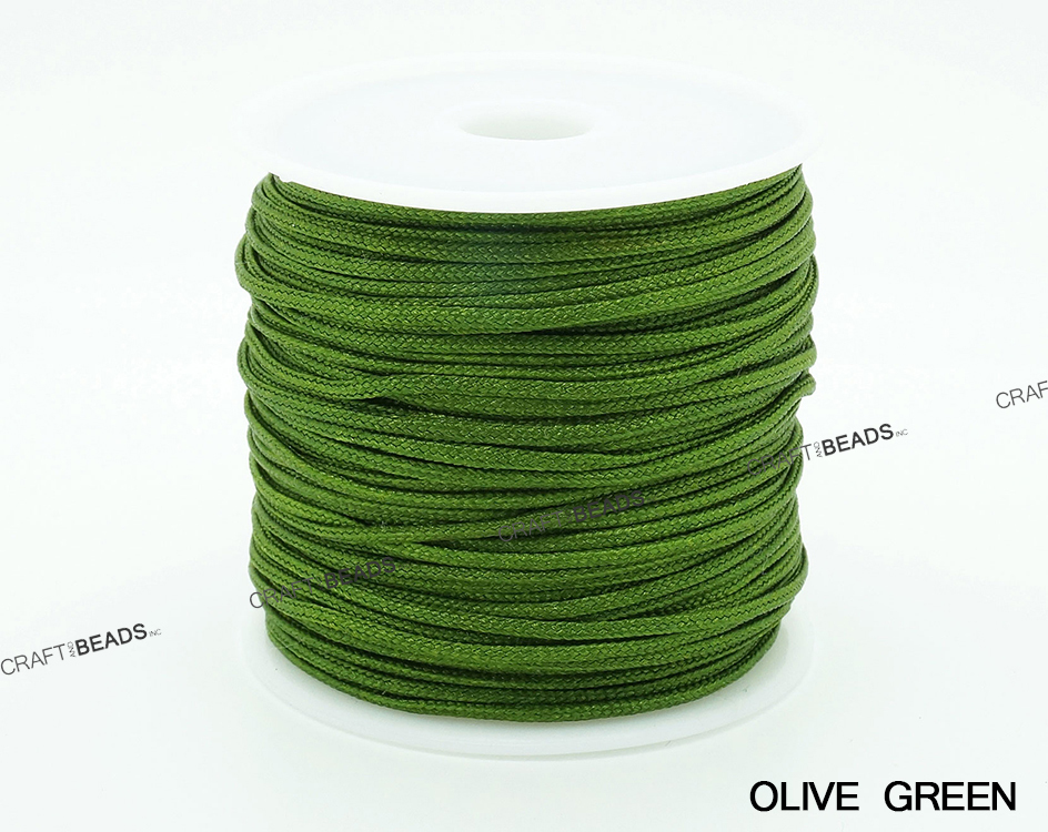 1mm & 1.5mm Chinese Knot Nylon Macrame Cord For Shamballa Bracelets & Beading - Choose Your Color