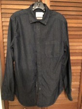 Goodfellow Co Men  s Size Medium Blue Button Up Shirt