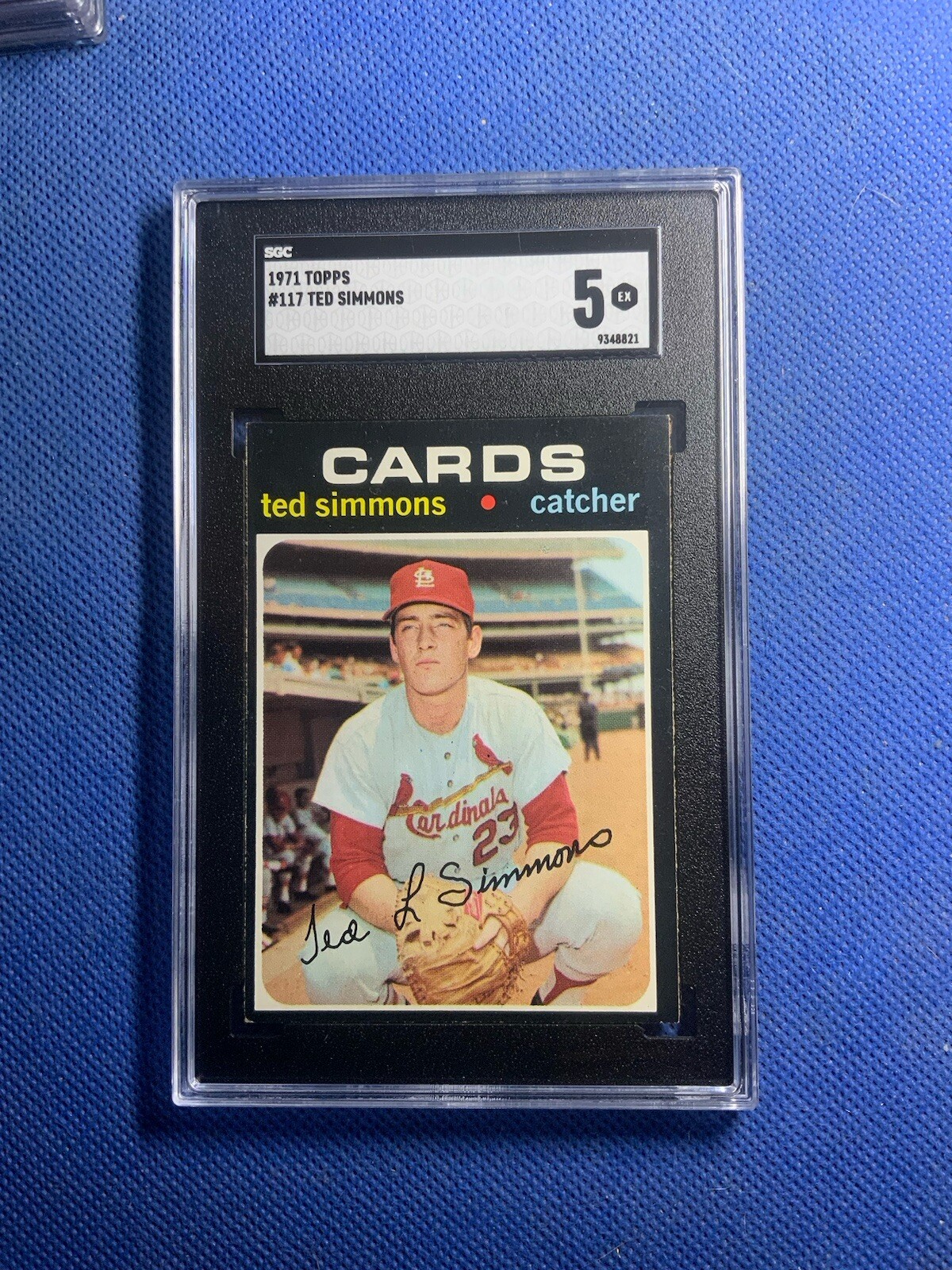 1971 Topps # 117 Ted Simmons RC SGC 5 EX