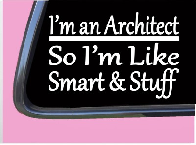 Architect Smart Stuff TP 317 Sticker 8'' Decal drafting table blueprint paper
