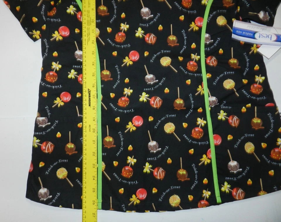 lot of 4 Scrubs Set of 4 Size MEDIUM fall Theme NEW (nn21) - Image 3 of 4