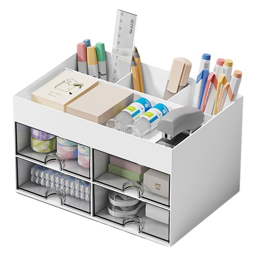 Schreibtisch Organizer Büro-Organizer Tisch Ordnungsbox Schublade Utensilienbox - Bild 22 von 22