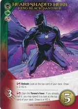 KING BLACK PANTHER Upper Deck Marvel Legendary BLACK PANTHER HEART-SHAPED HERB