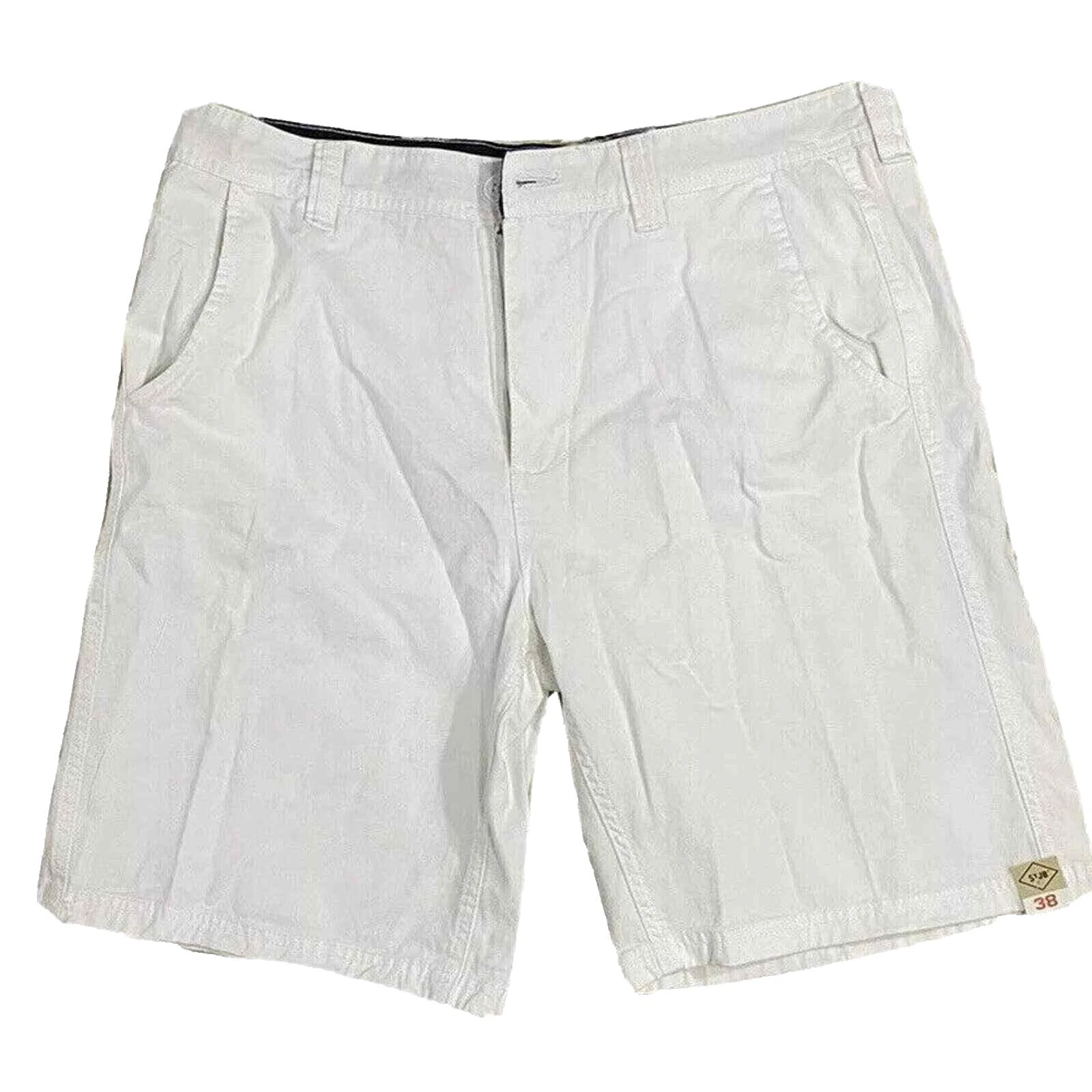 St. John's Bay Pantalones Cortos sólido blanco para hombres