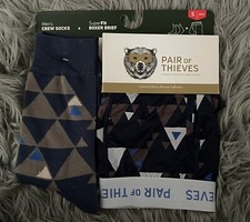 Pair of Thieves Mens Super Fit Long Boxer Brief Size S Blue Athletic Underwear