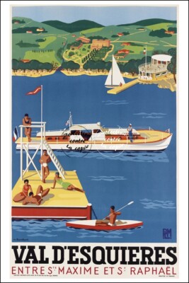 Poster Vintage 50x70cm – Affiche Flavigny, Papier Haute Qualité, Neuf