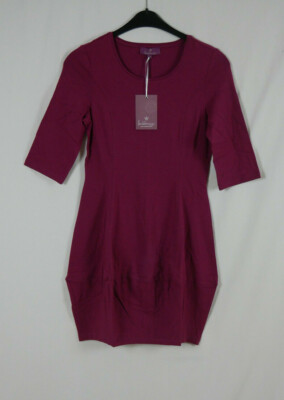 Damen HEIDEKÖNIGIN Traumhaftes Stretch Tunika Kleid Beere Größe 34/36 NEU!