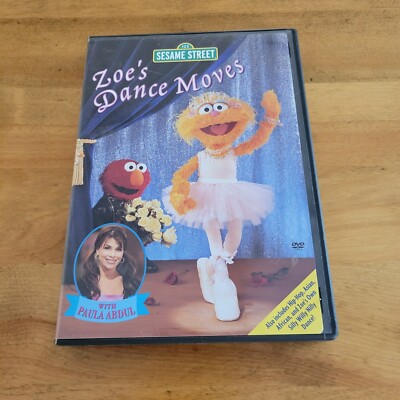 Sesame Street Zoes Dance Moves DVD 2003 Bonus Hot Dance Songs CD Paula Abdul