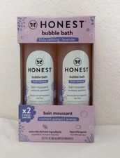 Honest Truly Calming Lavender Hypoallergenic Bubble Bath 12 fl oz Pack of 2