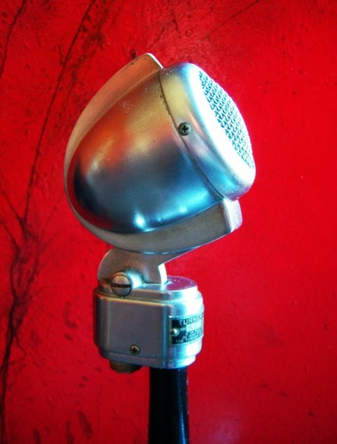 Vintage 1940s Turner 22X crystal microphone old antique w Astatic E6G desk stand - Picture 5 of 12