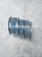 ANTIQUE BLUE Organza SATIN EDGE Sheer Ribbon 100 nylon Choose Size  Yardage