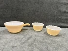 Vintage Soup Bowl Peach Luster Beehive Fire King Oven Ware X1, 6oz Custard X2