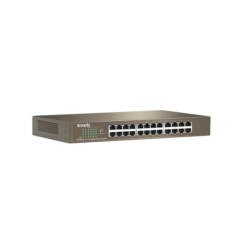 Tenda TEG1024D 24 Port Gigabit Network Ethernet Switch Hub 1000Mbps Rackmount  - image 2 of 3