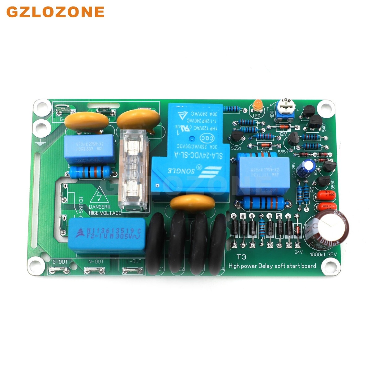 T3 Power amplifier soft start board Class A amp delay softstart 