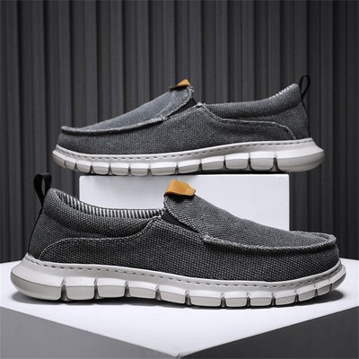 Herren Slip-on Slipper Leichte Atmungsaktive Sneaker-Fahrschuhe Sports Loafers