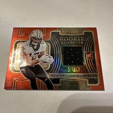 2022 Panini Select - Rookie Swatches Red Prizm #RSW-7 Chris Olave