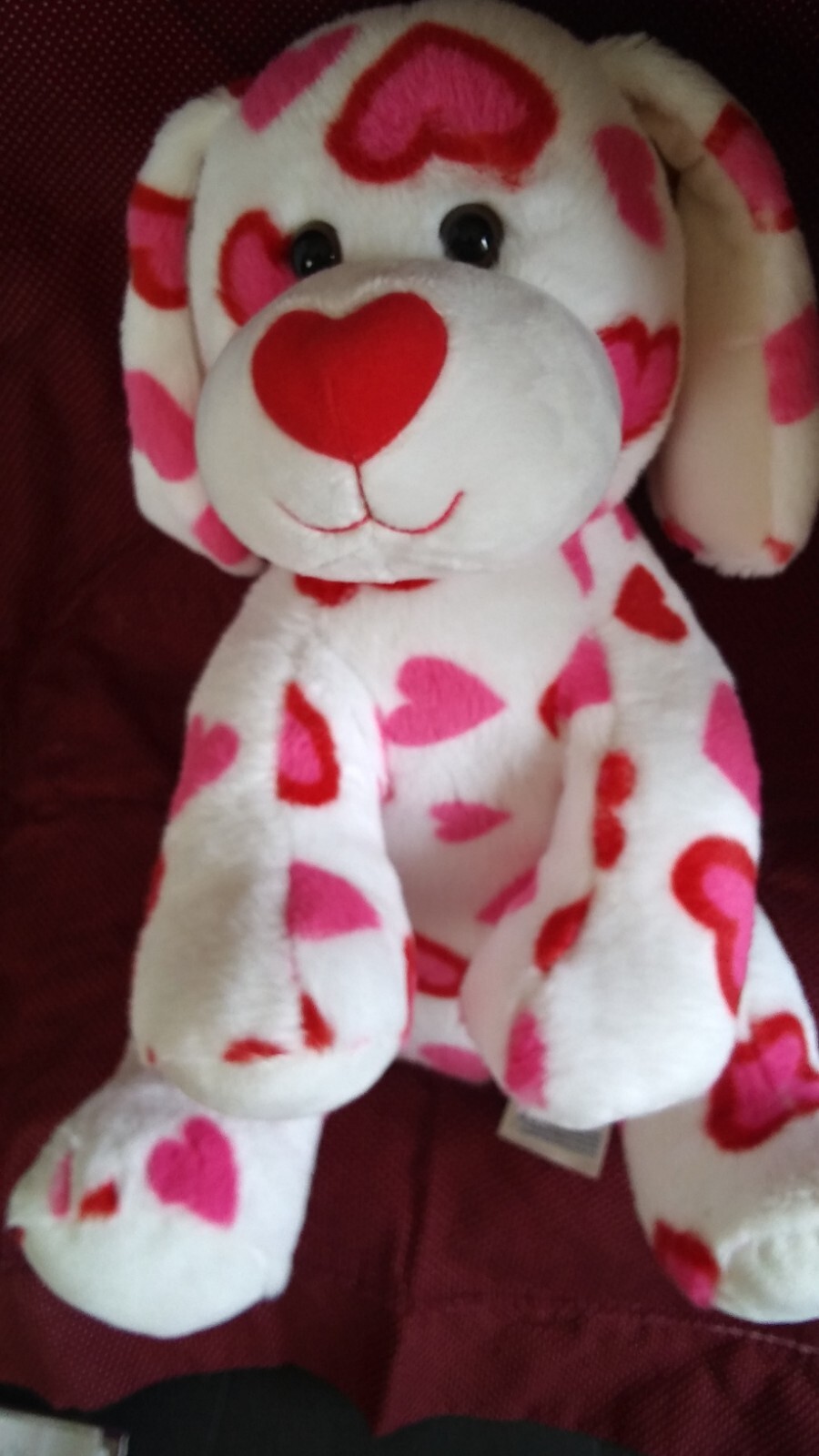 Musical Puppy Dog Plush Floppy Ear Heart Looking for Love Works Well BAB 2012