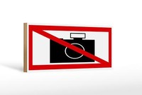 Holzschild Hinweis 27X10 Cm Fotografieren Verboten Deko Schild