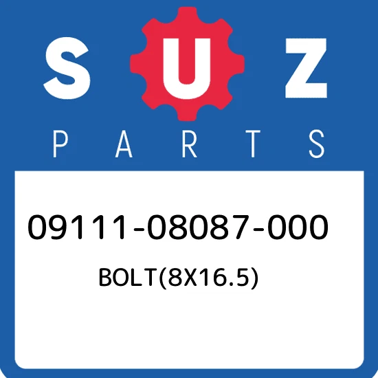 09111-08087-000 Suzuki Bolt(8x16.5) 0911108087000, New Genuine OEM 