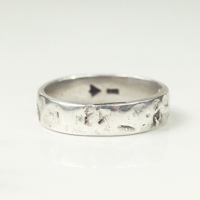 Rare Silpada Sterling Silver Hammered Textured Distressed Band Ring ...