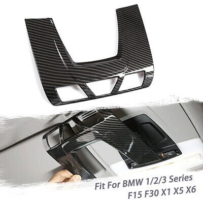 For BMW 1 2 3 4 Series Carbon Fiber Color Front Reading Light Lamp Panel Cover