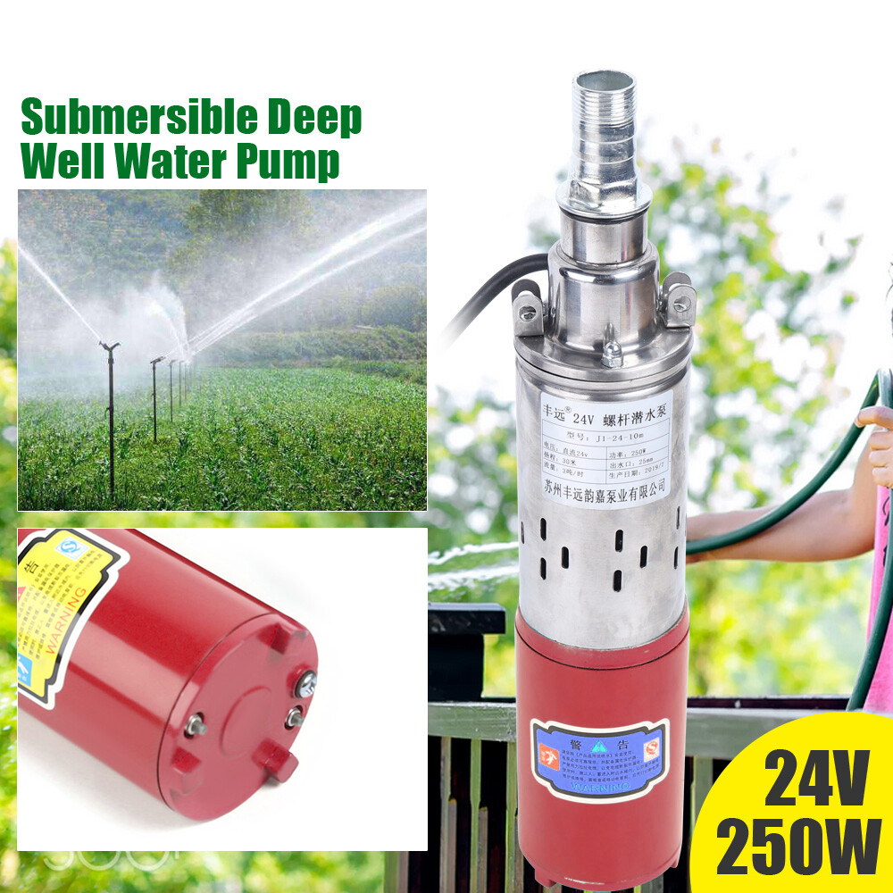 250W 24V 2m³/h Electric Solar Water Pump Submersible Bore Hole Deep Well Pump
