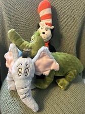 Dr. Seuss Cat in the Hat Plush Bundle all 3 listed included