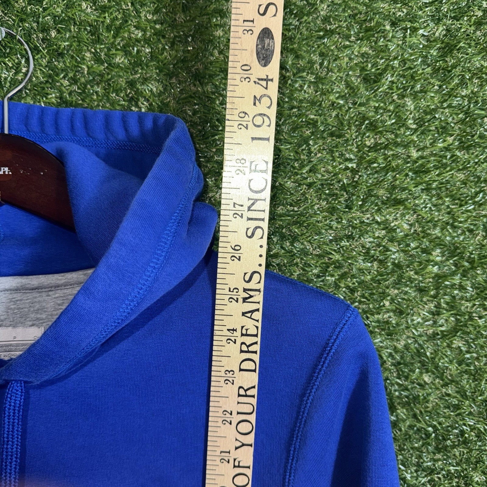 Vintage Nike Hoodie Mens Small Y2K Pullover Sweater Blue thumbnail 4