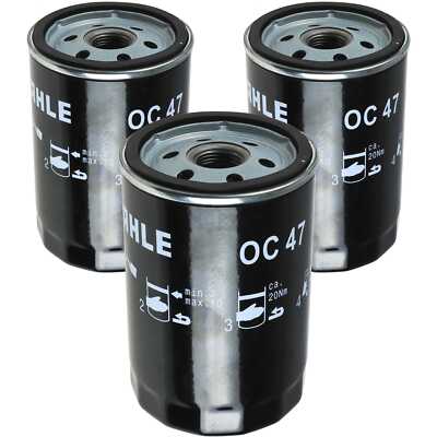 Knecht OC 47 OF Filtro Olio Motore MAHLE - Altezza 119,5 Mm - Filetto 3/4"-16UNF - Alta Capacità Filtrante Fino Al 99,9% - 4