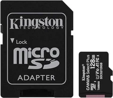 Kingston 128GB microSDXC Canvas Select Plus Class 10 Flash Memory Card