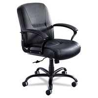 Safco Serenity Series Big & Tall Mid-back Chair Black Leather 3501bl on sale Safco Serenity Series Big & Tall Mid-back Chair Black Leather 3501bl on sale