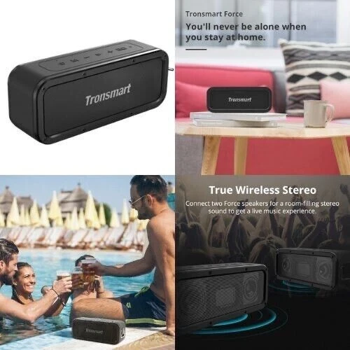 Tronsmart Bluetooth Speaker, 3D Stereo, Extra Bass, Voice Assistant, 100ft  Range